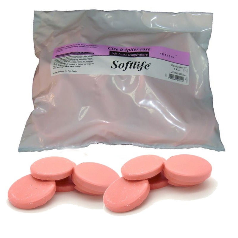 Cire rose recyclable basse temperature 1kg